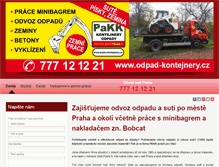 Tablet Screenshot of odpad-kontejnery.cz